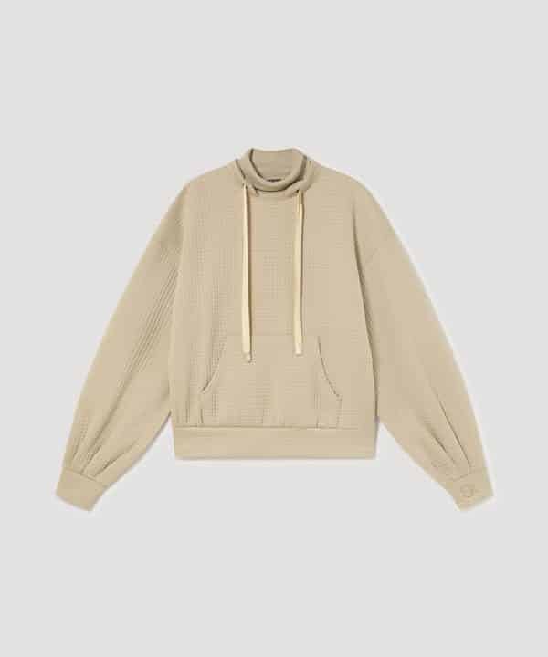 Sudadera skatie tejido relieve S02 T37AW23 CLAY 1 e1695243672360