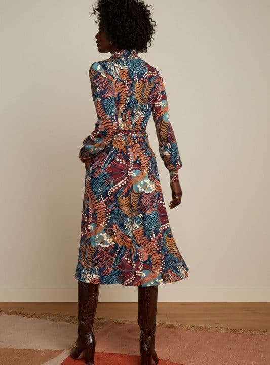 Vestido midi Maisie Nigntingale camisero King Louie Espana 3622 08499413 3