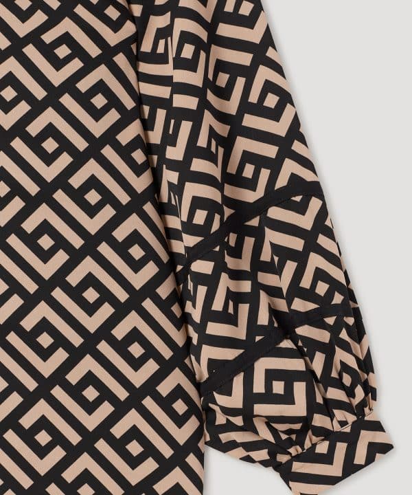 Vestido skatie estampado geometrico S05 V73AW23 BLACK 4 e1695304015353