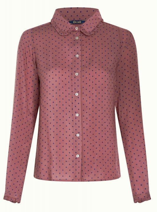 Blusa Sophia La Belle king louie topo rosa 9540 08416778 5