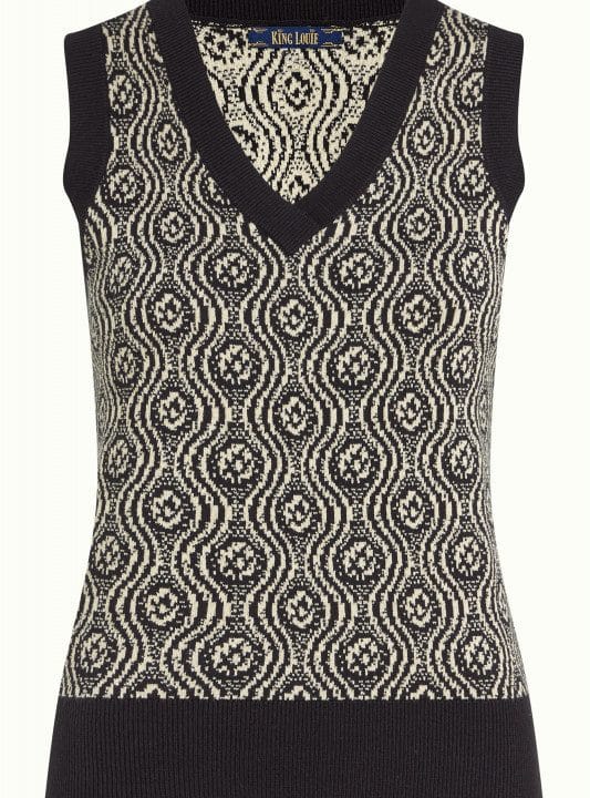 Chaleco punto V neck spencer maurice king louie 8483 08205001 5