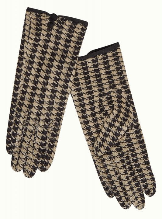 Guantes pata de gallo king louie crema negro 9779 08228077 5
