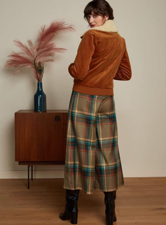 Pantalon Pia Culotte Feather check king Louie 2596 08217001 3