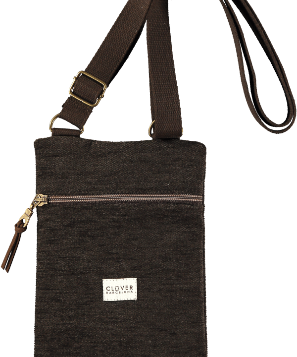 Portamovil bandolera Clover bcn VELA BROWN e1698311308867