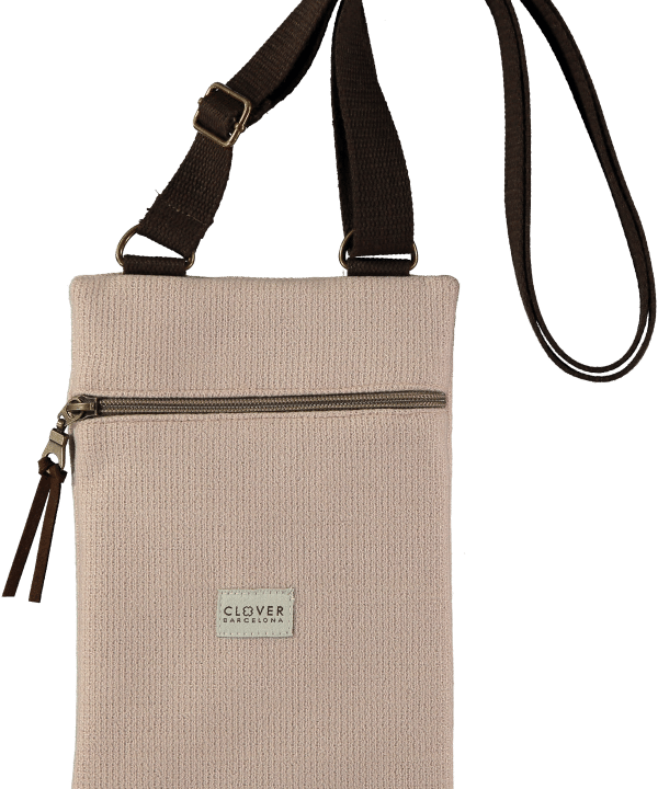 Portamovil bandolera Clover bcn rosa nude e1698311201519