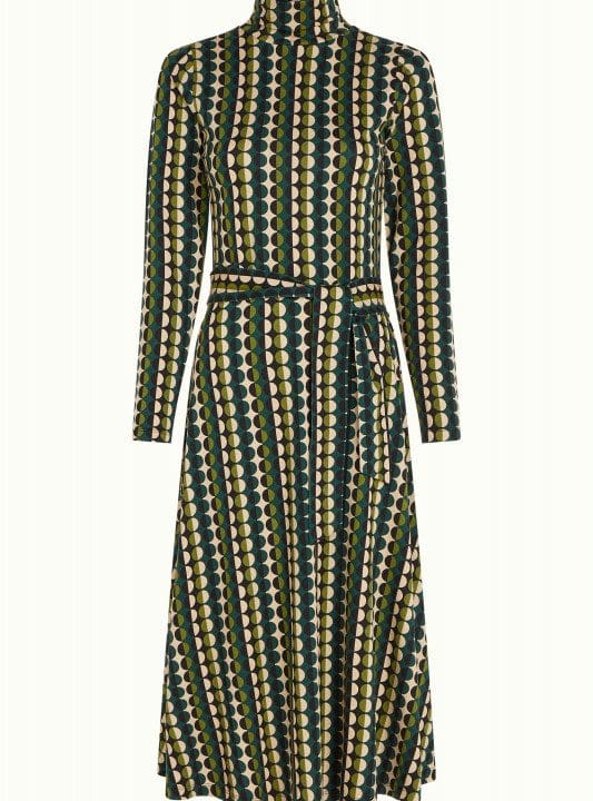 Vestido midi Betsy rollneck Quincy retro vintage King Louie 1975 08505200 5