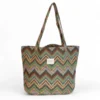 Bolsa grande delamur de la mur bero zig zag verde BOSGBERO Photoroom e1740249927507