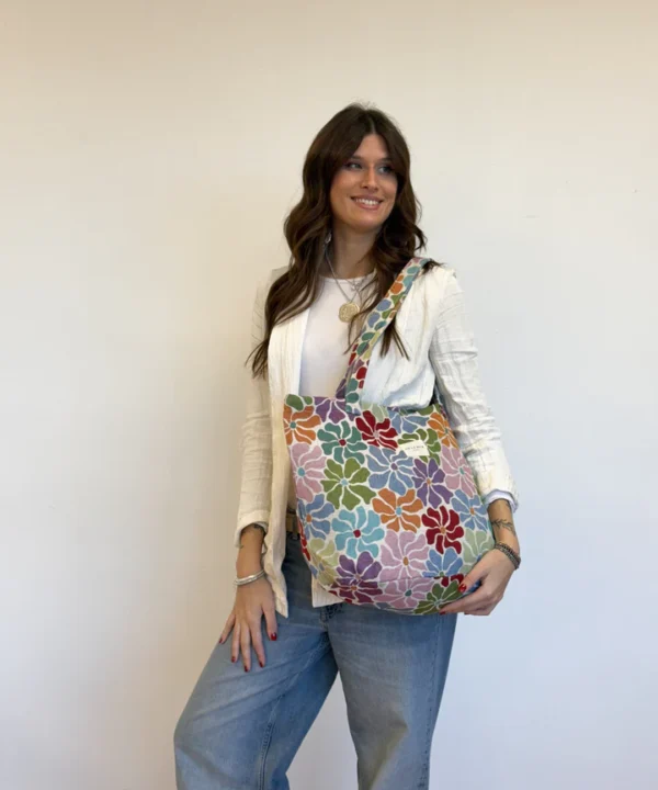 Bolsa grande rune flores colores delamur de la mur BOSGRUNE e1740250132244