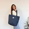 Bolsa grande tela shopping bag vana tejano denim delamur BOSGVANA. e1707397741921