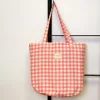Bolsa grande tela shopping bag vichy coral delamur BOSGVIC3 e1707397771573