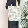 Bolsa pequena shopping bag toy verde esmeralda agua toile de jouy BOSPTOY4.. e1707399331664