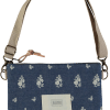 Bolso y riñonera Belt CLOVER Bcn Letere azul bordado