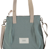 Bolso Milano Clover Bcn grande tela bandolera CALENDA AQUA e1709044575677