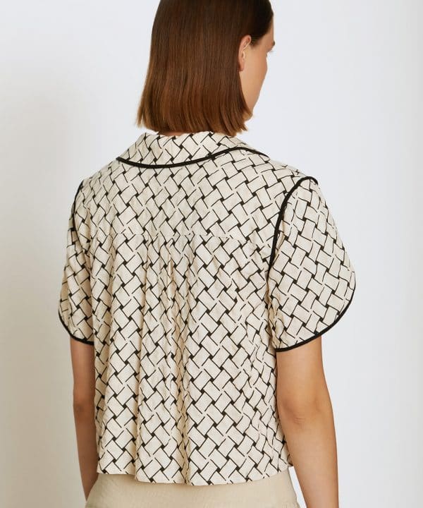 Camisa Skatie piping contraste S05B90 IVORY 4 e1708798019415