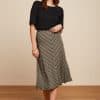 Falda midi King Louie Espana Juno Castillo stripe rayas 08797 001 MF e1708861865341