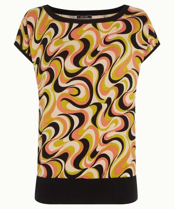 Jersey King Louie Espana Boatneck top manic estampado retro 08806 833 F e1708862959970