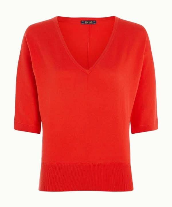Jersey King Louie Espana Valentina club cuello pico rojo manga corta 08739 656 F e1708855566154