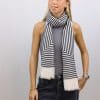 Panuelo foulard Donatzelli balnco negro 2903 D.1 C.1 scaled e1707680651858