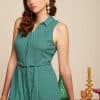 Vestido midi King Louie Espana Nova Manelli Jacquard camisero sin mangas 08908 292 B e1708890234838