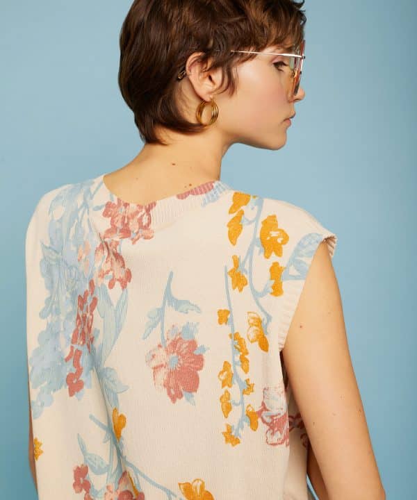 Chaleco estampado floral Meisie M95K01 LIC 4 e1711400588397