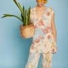 Chaleco estampado floral Meisie M95K01 LIC 5 e1711400606341