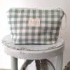 Neceser grande De la Mur Vichy verde agua scaled e1709563615536