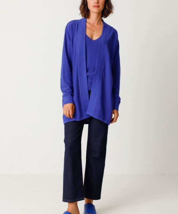 cardigan azul royal sueter ara gots SKFK e1709801283322