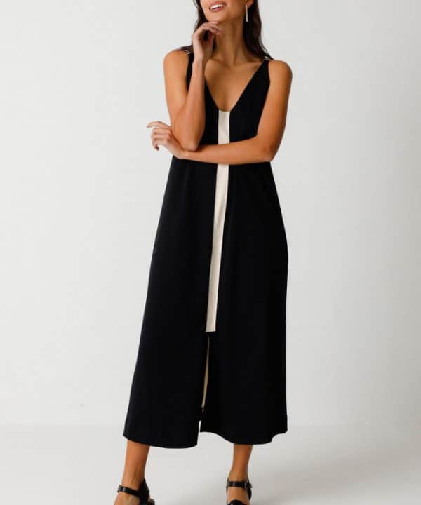 Vestido midi tirantes SKFK Zaine algodón orgánico