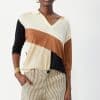 Jersey Skatie cuello polo color block negro S03K22 KOHL 5 e1712830808967