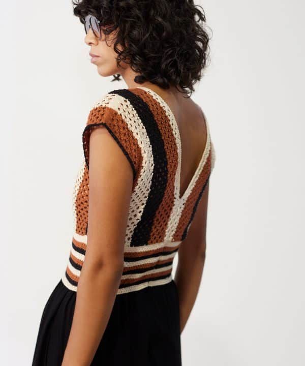 Vestido Skatie bimateria punto crochet y viscosa S53K11 KOHL 6 e1712839935787