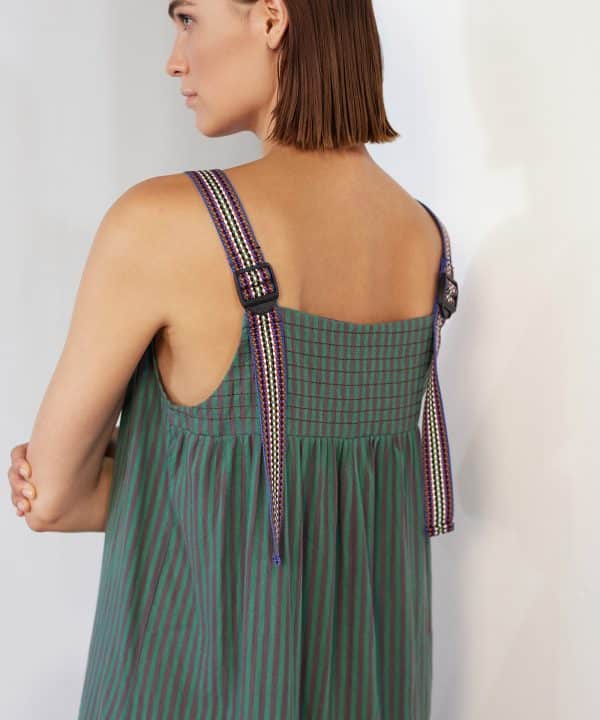 Vestido Skatie largo tirantes contraste S50V14 BRUNSWICK 3 e1712842038931