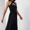 Vestido Skatie modal escote bandeau con lazada negro S02V18 KOHL 3 e1712829330747