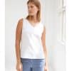 camiseta basieco tirante mus bombon blanca