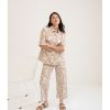 pantalon alborne mus bombon flores beige