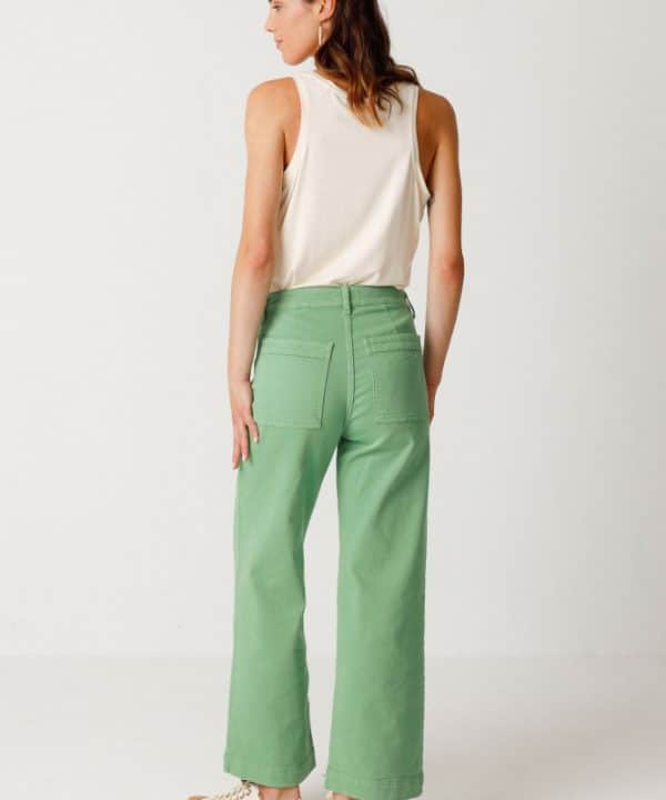 pantalon ane SKFK denim verde e1715198796944