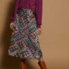 Falda midi Meisie estampado geometrico M05F70 CYN 8 e1726689894876