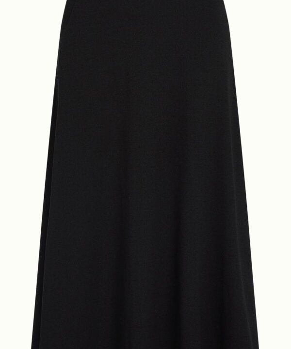 Falda midi negra king louie juno milano crepe 09030 001 F e1727678761678