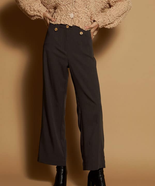 Pantalon palazzo lurex meisie gris M05P105 SMK 2 e1726609809405