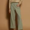 Pantalon palazzo lurex meisie verde M05P105 ALO 4 e1726609791983