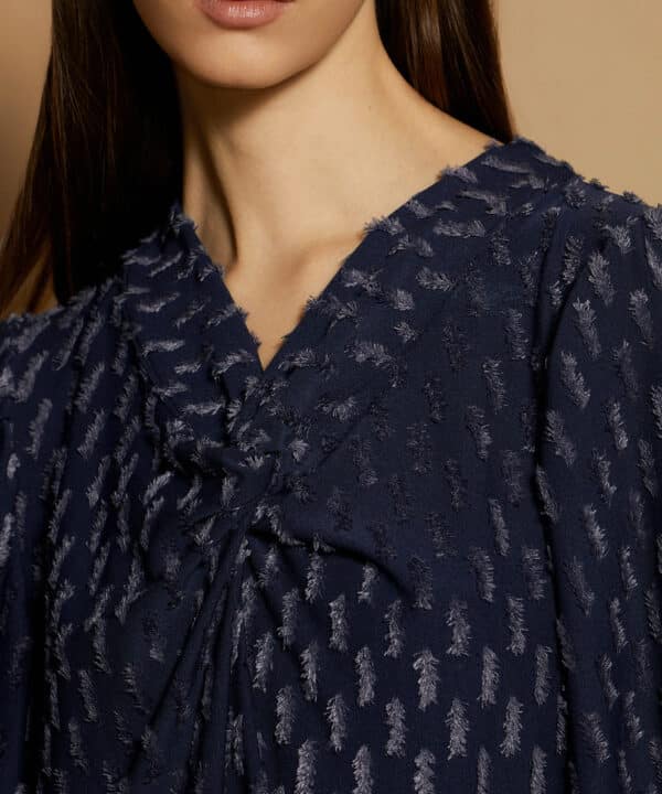 Top de punto textura Camisa blusa M02T26 OXF 6 e1726602389928