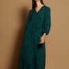 Vestido largo meisie estampado cuello pico M27V08 CLD 4 e1726603023650