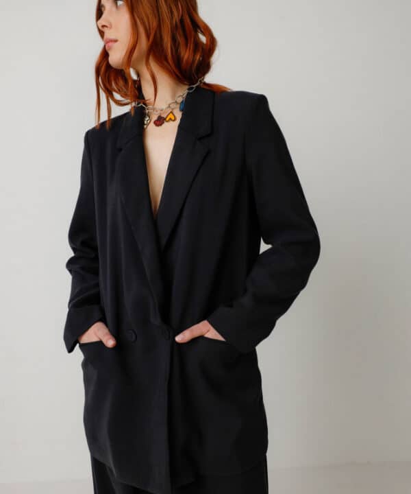 chaqueta atxa SKFK negra amercana blazer