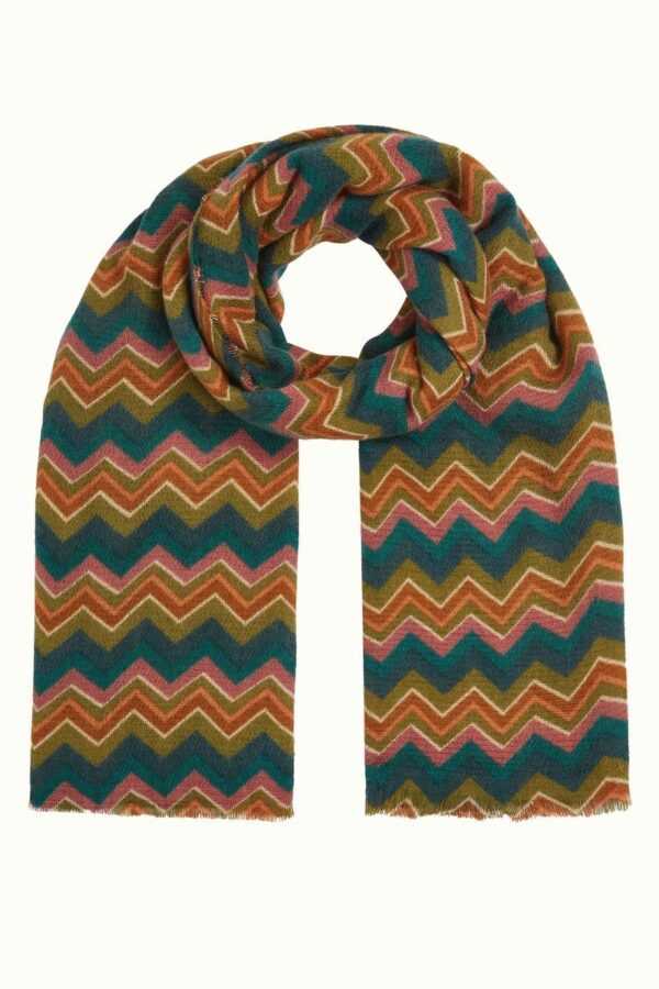 Bufanda king louie zig zag Penny 09146 266 F e1729158333521 Bufanda KING LOUÏE Penny zig zag - Imagen 4