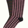 Calcetines king louie pack 2 retro divertidos pata de gallo zig zag 09382 778 F e1728329776429