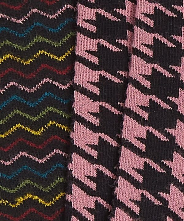 Calcetines king louie pack 2 retro divertidos pata de gallo zig zag 09382 778 X e1728329792363