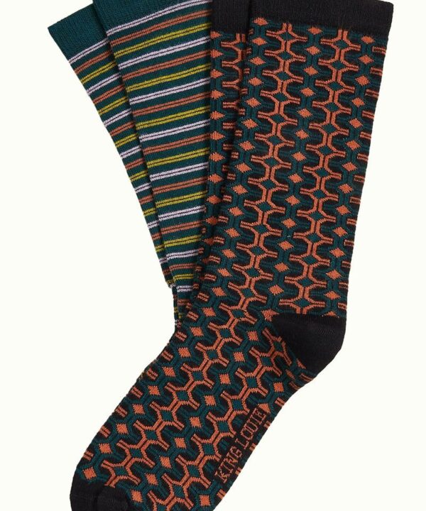 Calcetines king louie retro pack 2 Savile 09385 548 F e1728327187966