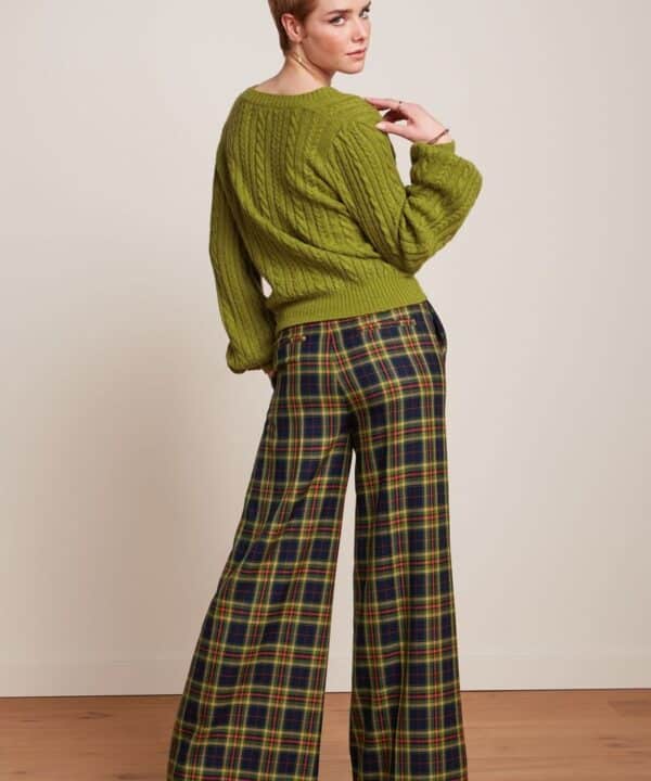 Cardigan corto V king louie Farfalle verde guacamole 09052 266 MB e1727849625375