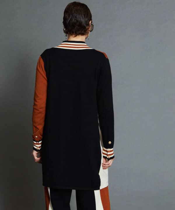Chaqueta de punto skatie intarsia S56 K30AW24 BLK 4 e1728239235950