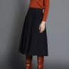 Falda midi skatie bolsillos negra S05 F46AW24 BLK 2 e1728165035554
