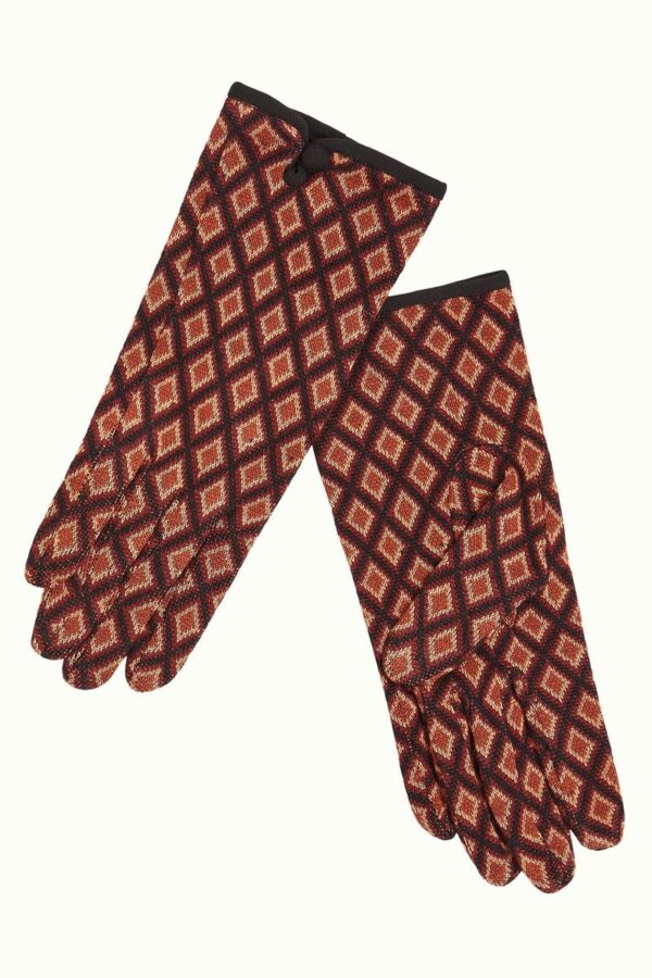 Guantes King Louie retro vintage rombo e1729153019173 Guantes KING LOUÏE Brash - Imagen 2